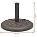 Base Per Parasole Circolare In Resina Bronzo 9 Kg - Foto miniatura 7