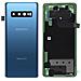 Copribatteria / Facciata Posteriore Blu Galaxy S10 Plus Originale - Foto miniatura 1