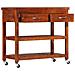 Carrello Da Cucina 100x48x89 Cm In Legno Massello Di Acacia - Foto miniatura 4