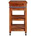 Carrello Da Cucina 100x48x89 Cm In Legno Massello Di Acacia - Foto miniatura 7