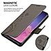 Custodia Compatibile Con Samsung Galaxy S10 In Grigio Fiore - Coperchio Protettivo In Design Floreale Con Chiusura Magnetica, Funzione Stand E Slot Per Carte - Foto miniatura 3
