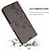 Custodia Compatibile Con Samsung Galaxy S10 In Grigio Fiore - Coperchio Protettivo In Design Floreale Con Chiusura Magnetica, Funzione Stand E Slot Per Carte - Foto miniatura 9