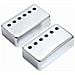 50 Millimetri Collo E 52 Millimetri Metallo Ponte Chitarra Humbucker Pickup Covers Set Chrome - Foto miniatura 1