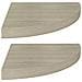 Scaffali Angolari A Parete 2 Pz Rovere 35x35x3,8 Cm Mdf - Foto miniatura 2