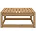 Poggiapiedi da Giardino 70x70x30 cm Miele in Legno di Pino - Foto miniatura 2