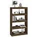 Libreria / divisorio Miele 80x30x135,5 Cm Legno Massello Di Pino - Foto miniatura 4