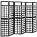 Divisorio a 6 Pannelli in Legno di Abete Nero 242,5x180 cm - Foto miniatura 1