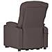 Poltrona Massaggiante Elettrica Marrone scuro in Tessuto - Foto miniatura 5