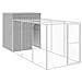 Pollaio Area Corsa Grigio Chiaro 165x455x181 cm Acciaio Zincato - Foto miniatura 2