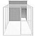 Pollaio Area Corsa Grigio Chiaro 165x455x181 cm Acciaio Zincato - Foto miniatura 3
