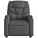 Poltrona Reclinabile In Tessuto Grigio Scuro - Foto miniatura 3