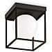 Plafoniera Contemporanea Lingotto Metallo Nero 1 Luce E14 28w Ip20 - Foto miniatura 1