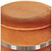 Set Di 2 Pouf Contenitore Camdenton Velluto Arancione - Foto miniatura 4