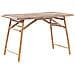 Tavolo Da Pranzo Da Giardino Molise 120 Cm 69 Cm Legno Di Bambù Marrone Chiaro - Foto miniatura 8