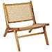 Sedia Legno Chiaro E Rattan Middletown - Foto miniatura 4
