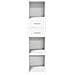 Credenza Bianca 30x42,5x124 Cm In Legno Multistrato - Foto miniatura 2