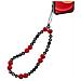 Wrist Chain Keith Haring Cinturino Da Polso Con Cordino Per Smartphone Universale Nero Rosso - Foto miniatura 1