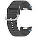Braccialetto Per Samsung Galaxy Watch 20mm Sport Edition In Silicone, Grigio Scuro - Foto miniatura 1
