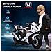 Moto Elettrica per Bambini con Licenza HONDA, Batteria 6V Ricaricabile, Velocità 3km /h, Bianco - Foto miniatura 3