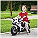 Moto Elettrica per Bambini con Licenza HONDA, Batteria 6V Ricaricabile, Velocità 3km /h, Bianco - Foto miniatura 5
