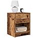 Comodini 2 Pz Con Cassetto Legno Antico 40x34x50 Cm - Foto miniatura 1