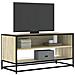 Mobile Tv Rovere Sonoma 91x40x46 Cm Legno Multistrato E Metallo - Foto miniatura 1