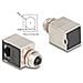 Adattatore M12 X-coded a 8 pin femmina per RJ45 femmina Cat. 6A STP schermato con angolo di 90° - Foto miniatura 2