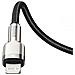 Cavo Fast Charger Da Type-c A Lightning 20w 0.25 Mt Tessuto Nero - Foto miniatura 2