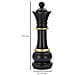 Scultura Scacchi 3 - Nero - Poliresina - 15x15x50 Cm - Foto miniatura 6