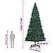Albero di Natale Artificiale con Base Verde 500 cm PVC - Foto miniatura 8