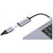 ABBY23G Adattatore Grafico USB 7680 x 4320 Pixel Argento - Foto miniatura 2