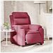 Poltrona Elettrica Reclinabile Rosso Vino in Tessuto - Foto miniatura 2