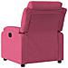 Poltrona Elettrica Reclinabile Rosso Vino in Tessuto - Foto miniatura 5