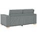 Divano a 2 posti Grigio Chiaro 140 cm Tessuto - Foto miniatura 6