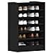 Mobile per scarpe  Nero Rovere 60x35x92 cm in legno ingegnerizzato - Foto miniatura 3