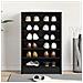 Mobile per scarpe  Nero Rovere 60x35x92 cm in legno ingegnerizzato - Foto miniatura 4