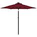 Ombrellone Giardino LED Palo Acciaio Rosso Bordò 225x225x212 cm - Foto miniatura 1