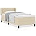 Letto box spring con materasso con materasso Crema 90 x 200 cm - Foto miniatura 4
