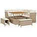 Set Divano da Giardino 8 pcs Beige polyrattan - Foto miniatura 1