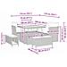 Set Divano da Giardino 8 pcs Beige polyrattan - Foto miniatura 9