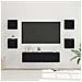 Set mobile TV 6 pcs Rovere nero Media 120 x 30 x 30 cm - Foto miniatura 2