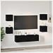 Set mobile TV 6 pcs Rovere nero Media 120 x 30 x 30 cm - Foto miniatura 4