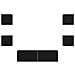 Set mobile TV 6 pcs Rovere nero Media 120 x 30 x 30 cm - Foto miniatura 8