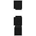 Set mobile TV 6 pcs Rovere nero Media 120 x 30 x 30 cm - Foto miniatura 9