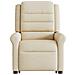 Poltrona Alzapersona Massaggiante Reclinabile Crema in Tessuto - Foto miniatura 5