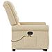 Poltrona Alzapersona Massaggiante Reclinabile Crema in Tessuto - Foto miniatura 6