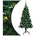 Albero di Natale Artificiale Angolare con 150 LED Verde 150 cm - Foto miniatura 1