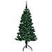Albero di Natale Artificiale Angolare con 150 LED Verde 150 cm - Foto miniatura 4