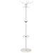Appendiabiti In Metallo Bianco Con Portaombrelli E 5 Ganci D36x172h Cm - Foto miniatura 1