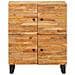 Mobile laterale Marrone 60 x 33 x 75 cm Legno di mango massello - Foto miniatura 3
